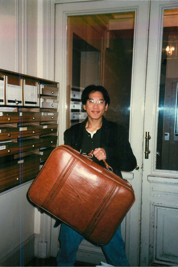 Just outside the frame of this photo were the other pieces of heavy and bulky luggage I was bringing back to the US. How I wish I had a uniform or a minimalist clothing and packing strategy when I was living in Paris in 1995!